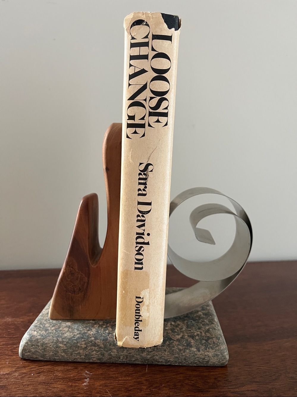 Fred Farr Vintage book end letter Holder Desk Accessory